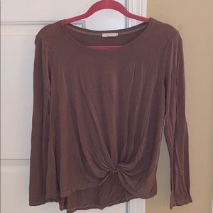 Anthropologie Long Sleeve Knot Shirt